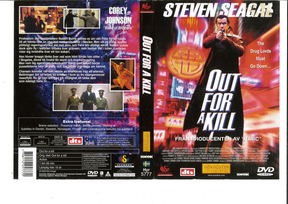 OUT FOR A KILL (DVD OMSLAG)