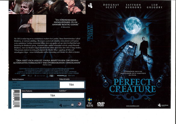 PERFECT CREATURE (DVD OMSLAG)