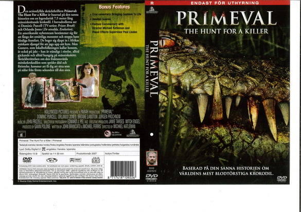 PRIMEVAL: THE HUNT FOR A KILLER (DVD OMSLAG)