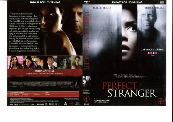 PERFECT STRANGER (DVD OMSLAG)