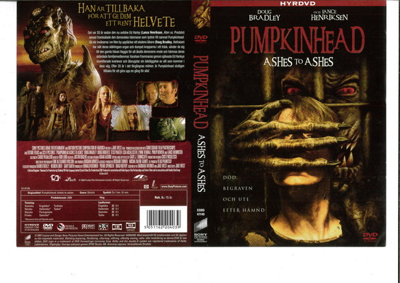 PUMPINHEAD: ASHES TO ASHES (DVD OMSLAG)