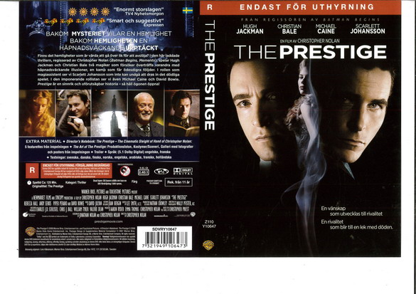 PRESTIGE (DVD OMSLAG)