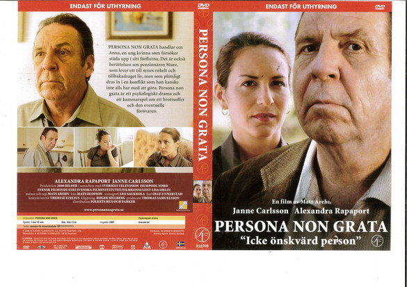 PERSONA NON GRATA (DVD OMSLAG)