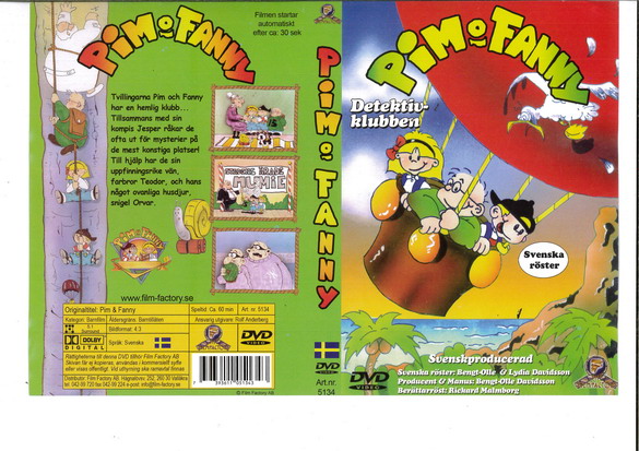 PIM OCH FANNY (DVD OMSLAG)