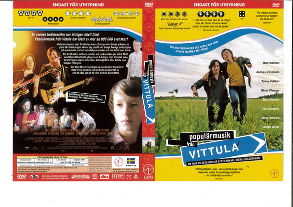 POPULÄRMUSIK FRÅN VITTULA (DVD OMSLAG)