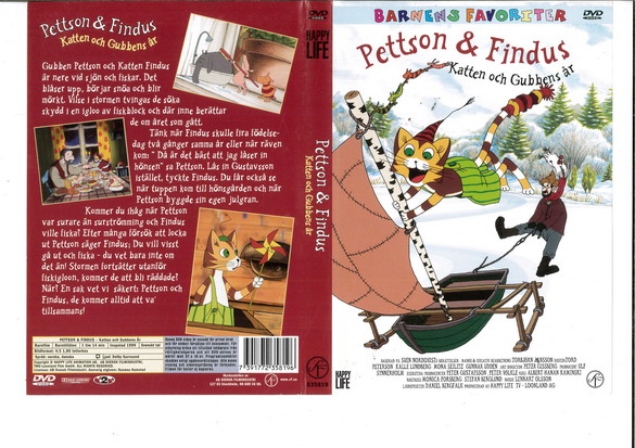 PETTSON & FINDUS: KATTEN OCH GUBBENS ÅR (DVD OMSLAG)
