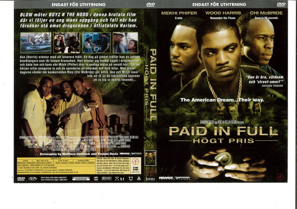 PAID IN FULL (DVD OMSLAG)