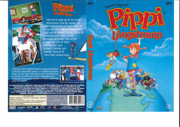 PIPPI LÅNGSTRUMP (DVD OMSLAG)