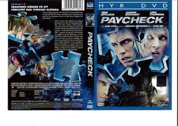 PAYCHECK (DVD OMSLAG)
