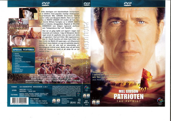 PATRIOTEN (DVD OMSLAG)