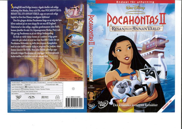 POCAHONTAS 2 (DVD OMSLAG)