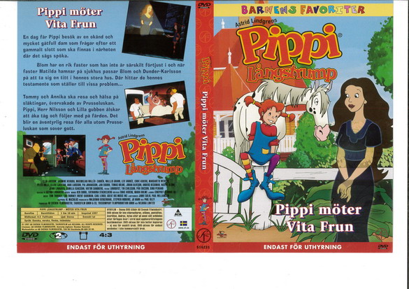 PIPPI MÖTER VITA FRUN (DVD OMSLAG)
