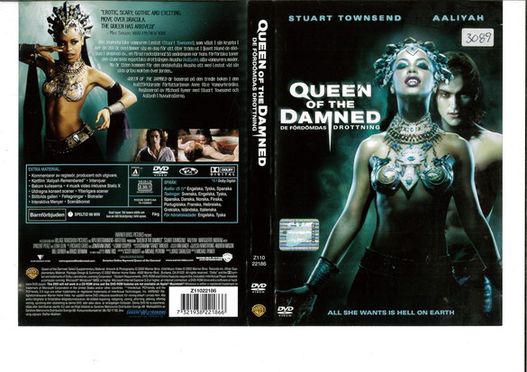QUEEN OF THE DAMNED (DVD OMSLAG)