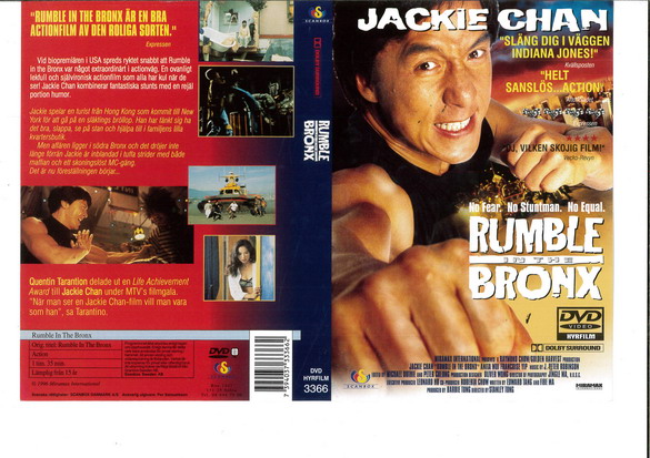 RUMBLE IN THE BRONX (DVD OMSLAG)