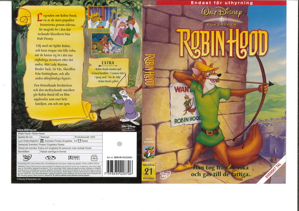 ROBIN HOOD (DVD OMSLAG)