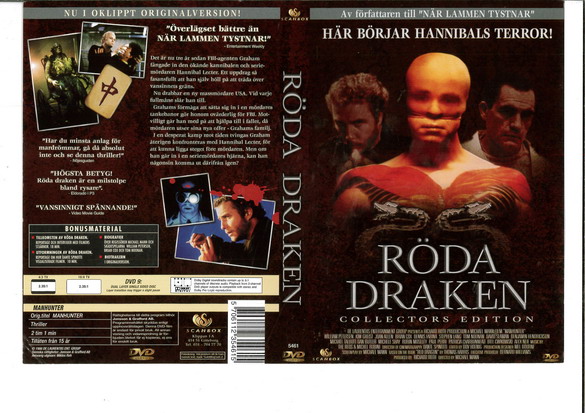 RÖDA DRAKEN (DVD OMSLAG)