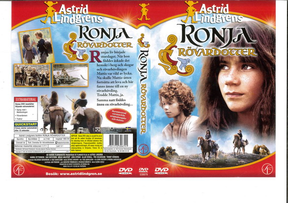 RONJA RÖVARDOTTER (DVD OMSLAG)