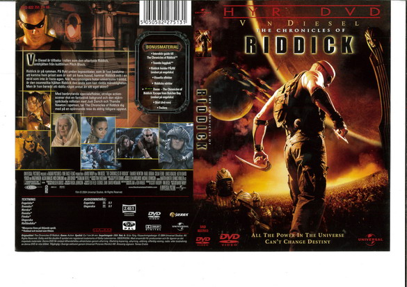 CHRONICLES OF RIDDICK (DVD OMSLAG)