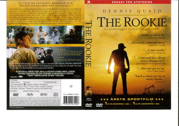 ROOKIE (DVD OMSLAG)