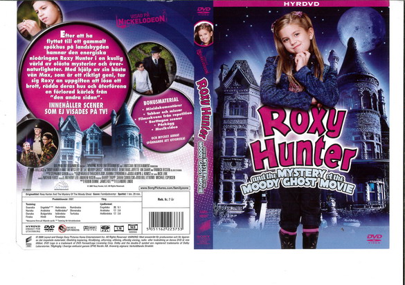 ROXY HUNTER AND THE MYSTERY OF THE MOODY... (DVD OMSLAG) HYR