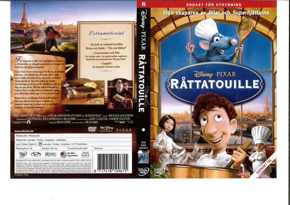 RÅTTATOUILLE (DVD OMSLAG)
