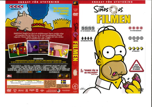 SIMPSONS - FILMEN (DVD OMSLAG)