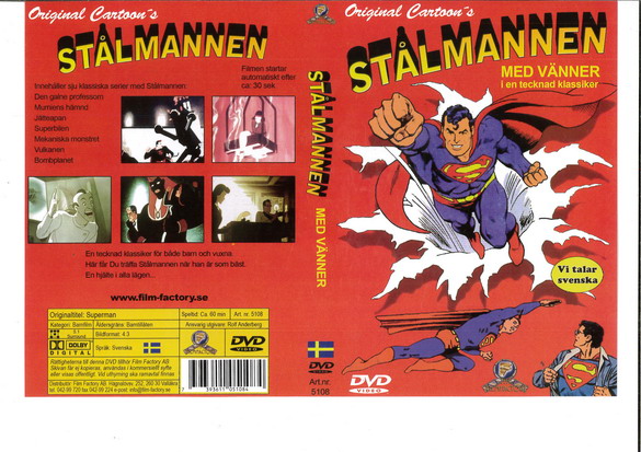STÅLMANNEN MED VÄNNER (DVD OMSLAG)