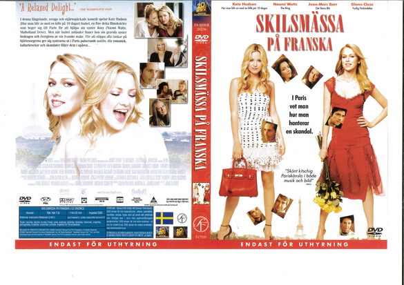 SKILSMÄSSA PÅ FRANSKA (DVD OMSLAG)
