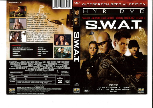 S.W.A.T. (DVD OMSLAG)