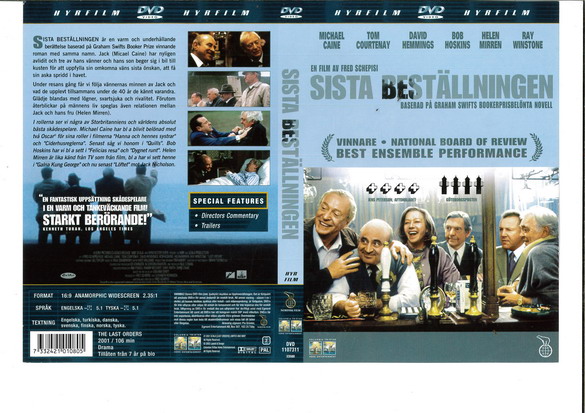 SISTA BESTÄLLNINGEN (DVD OMSLAG)