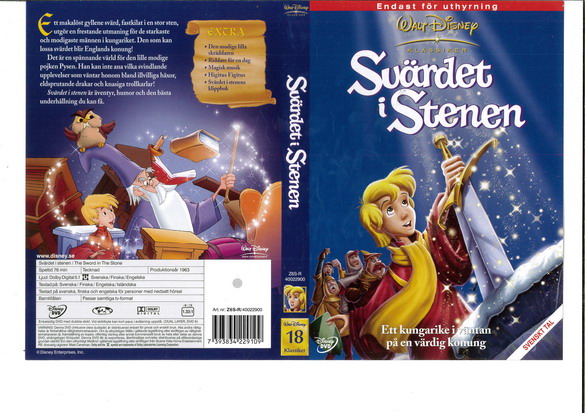 SVÄRDET I STENEN (DVD OMSLAG)