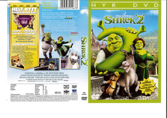 SHREK 2 (DVD OMSLAG)