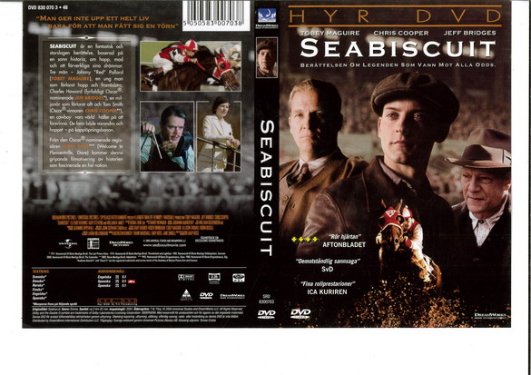 SEABISCUIT (DVD OMSLAG)