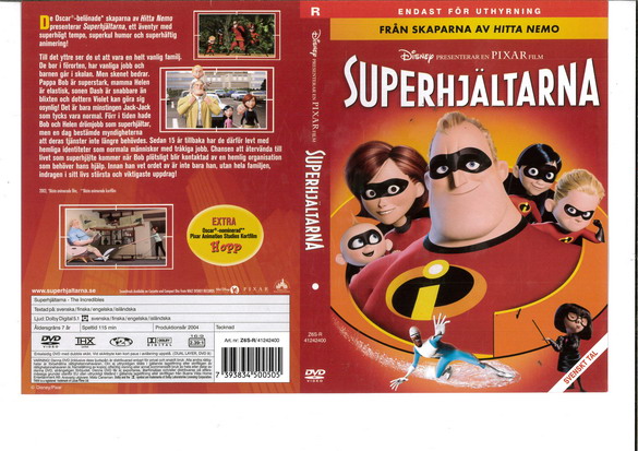 SUPERHJÄLTARNA (DVD OMSLAG)