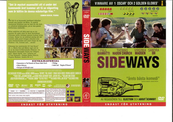 SIDEWAYS (DVD OMSLAG)