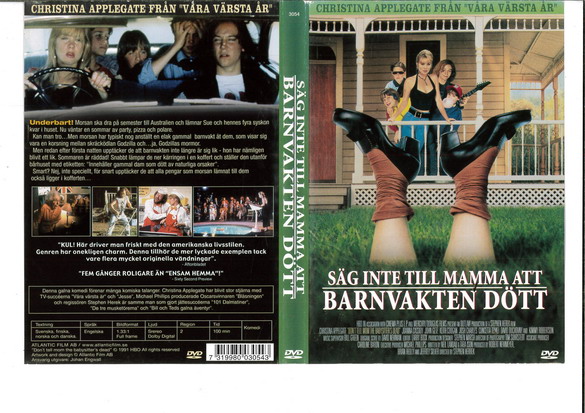 SÄG INTE TILL MAMMA ATT BARNVAKTEN DÖTT (DVD OMSLAG)