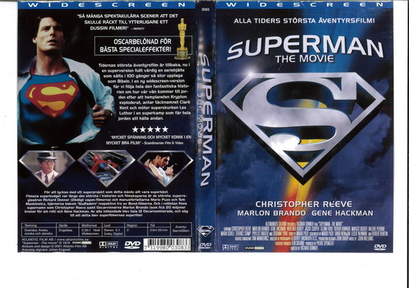 SUPERMAN: THE MOVIE (DVD OMSLAG)