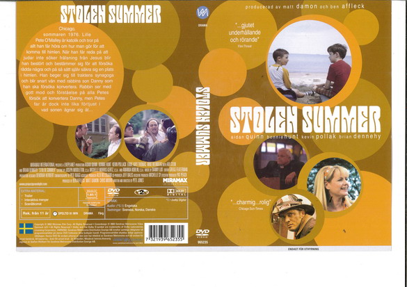 STOLEN SUMMER (DVD OMSLAG)