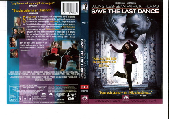 SAVE THE LAST DANCE (DVD OMSLAG)