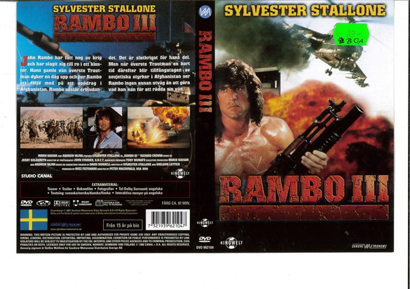 RAMBO 3 (DVD OMSLAG)