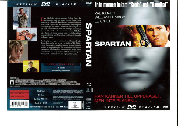 SPARTAN (DVD OMSLAG)