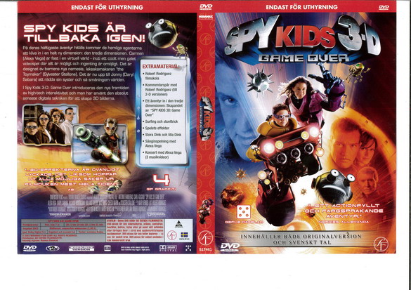 SPY KIDS 3-D: GAME OVER (DVD OMSLAG)