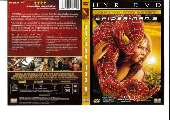 SPIDER-MAN 2 (DVD OMSLAG)