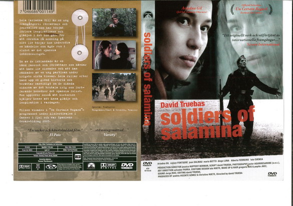SOLDIERS AF SALAMINA (DVD OMSLAG)