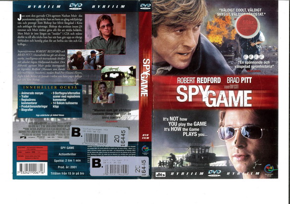 SPY GAME (DVD OMSLAG)