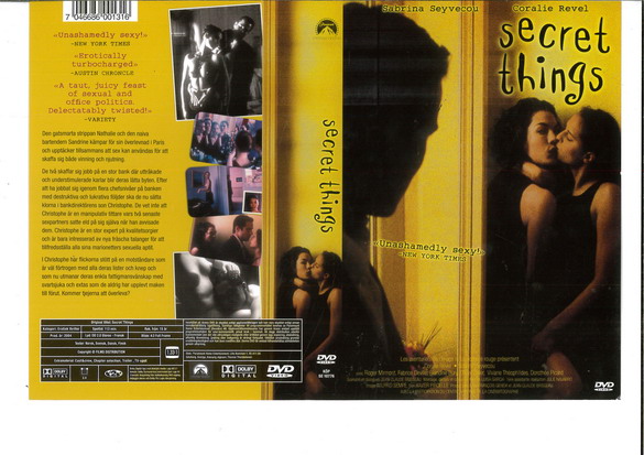 SECRET THINGS (DVD OMSLAG)