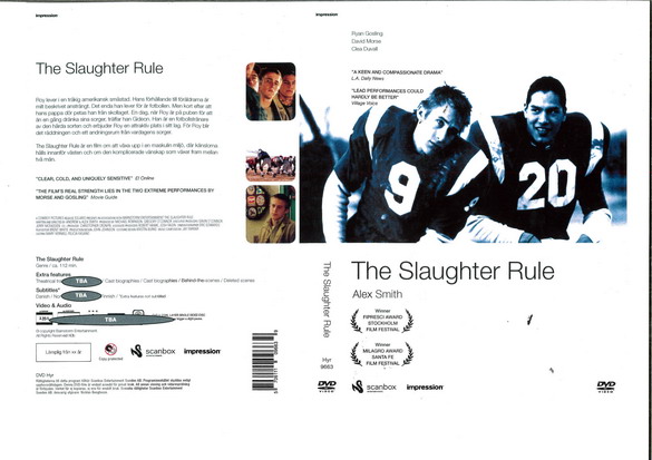 SLAUGHTER RULE (DVD OMSLAG)