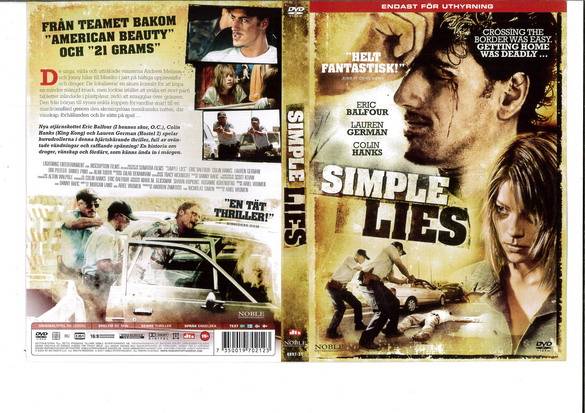 SIMPLE LIES (DVD OMSLAG)