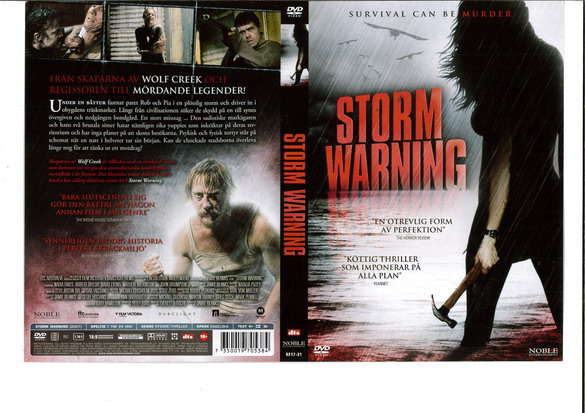 STORM WARNING (DVD OMSLAG)