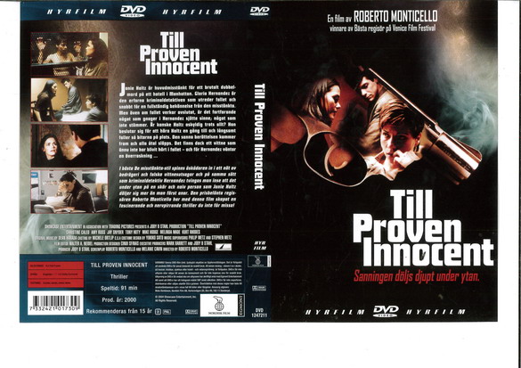 TILL PROVEN INNOCENT (DVD OMSLAG)